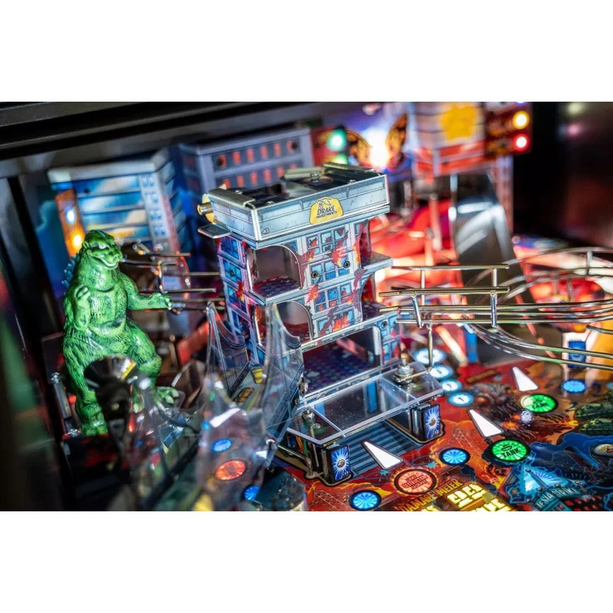 Stern Godzilla Premium Pinball Machine with Installed Shaker Motor