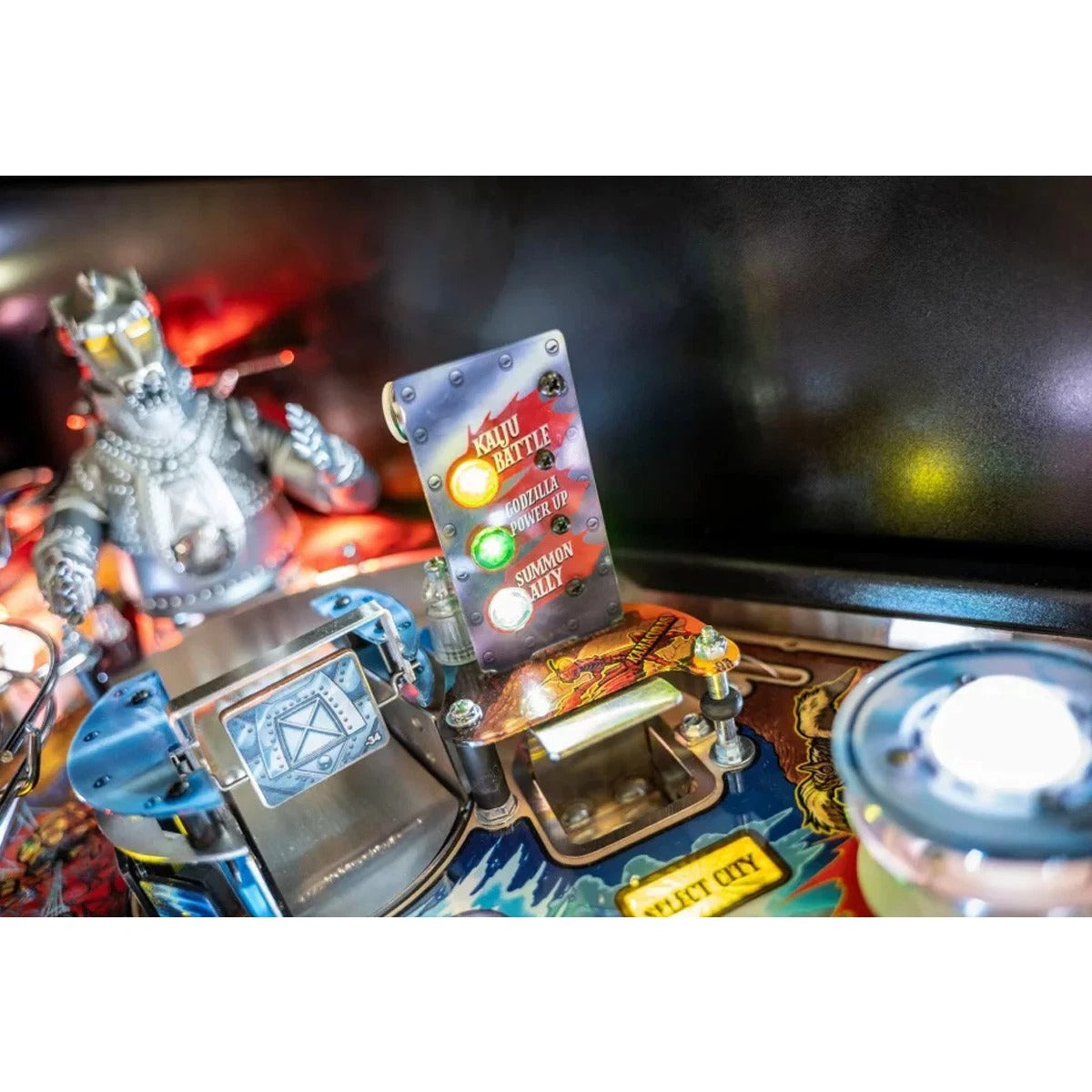 Stern Godzilla Premium Pinball Machine with Installed Shaker Motor