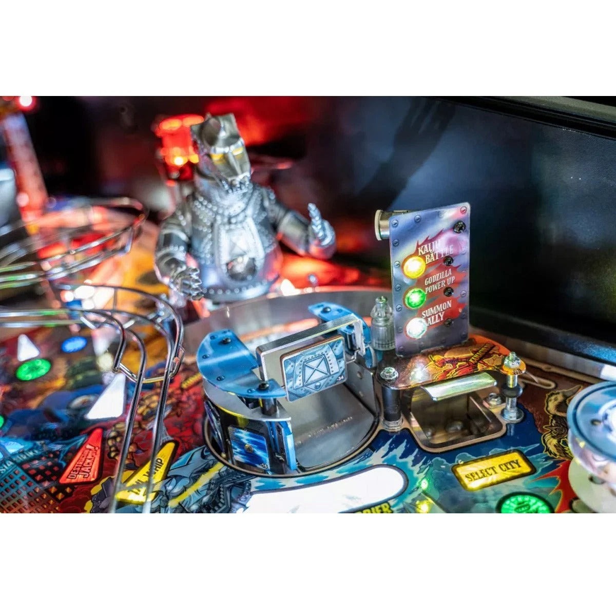 Stern Godzilla Premium Pinball Machine with Installed Shaker Motor