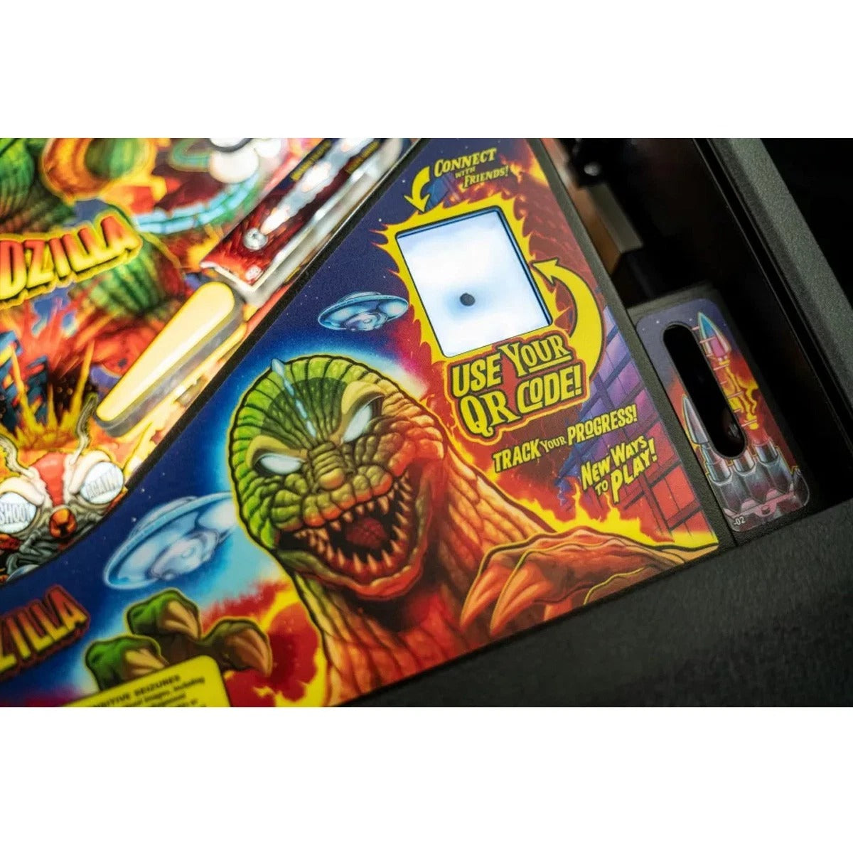 Stern Godzilla Premium Pinball Machine with Installed Shaker Motor
