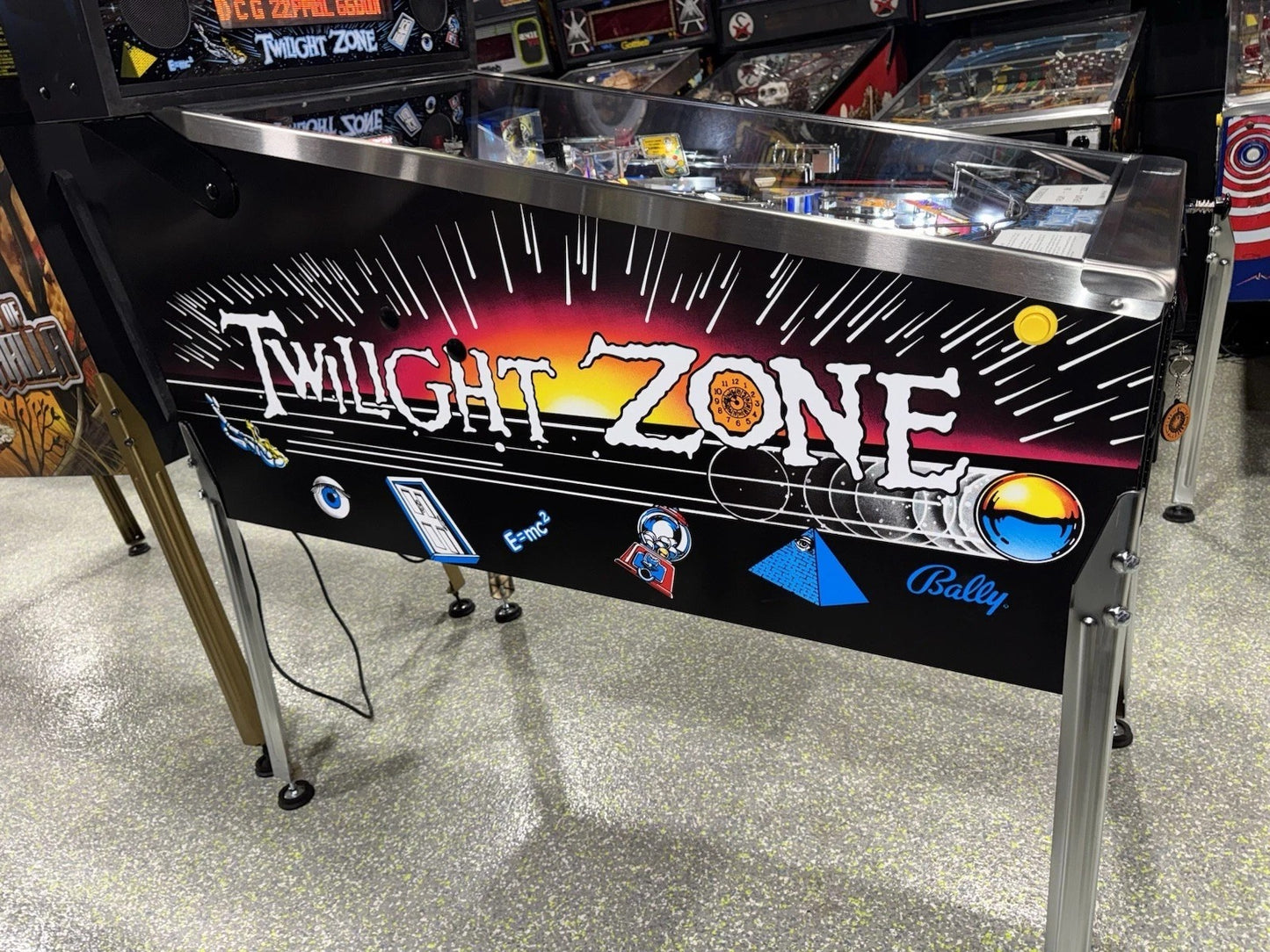 Twilight Zone Pinball Machine Bally 1993 LEDs Free Ship Orange County Pinballs