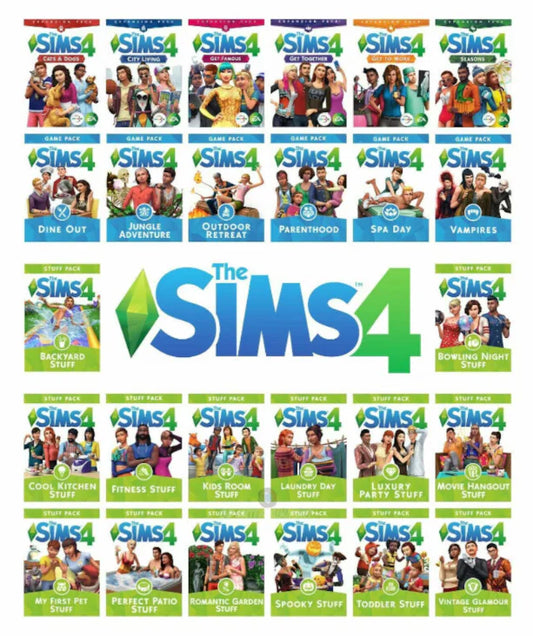 The Sims 4 Complete Collection | All 81+ DLCs, Expansions, Game Packs & Kits | PC Digital Download | FOR WINDOWS