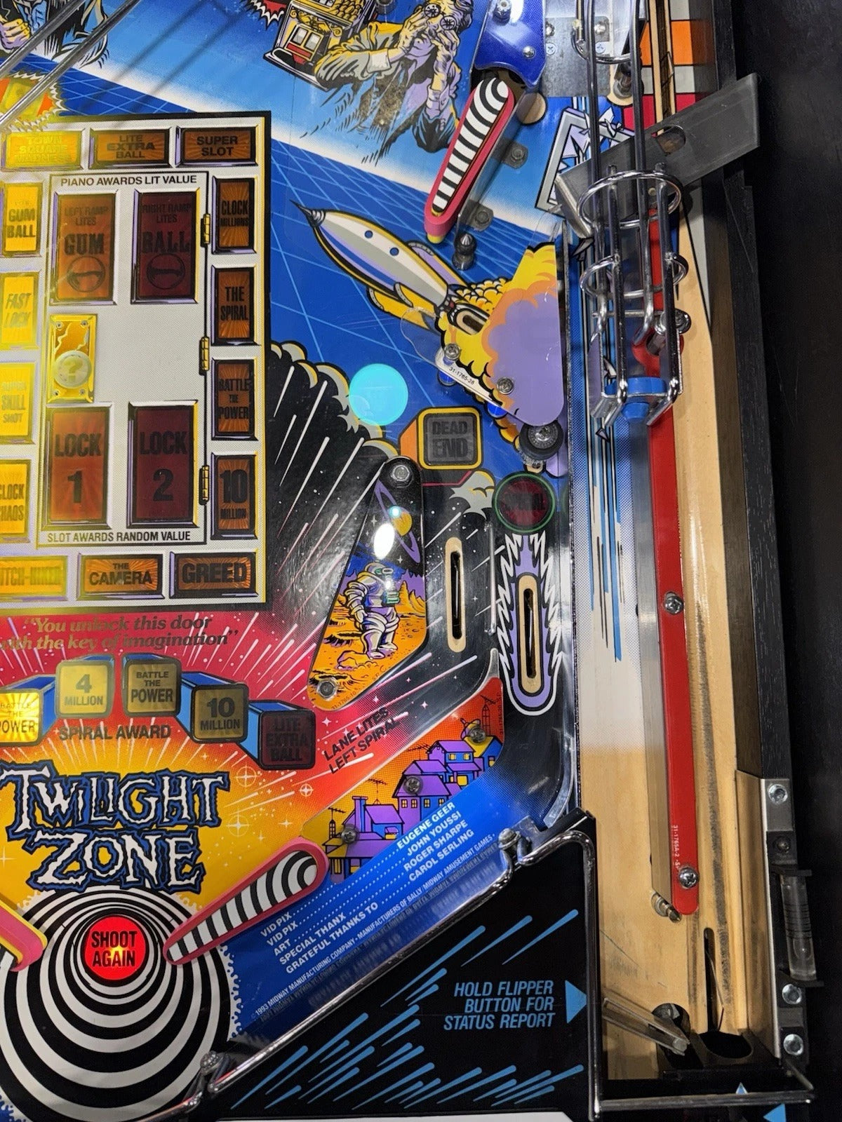 Twilight Zone Pinball Machine Bally 1993 LEDs Free Ship Orange County Pinballs