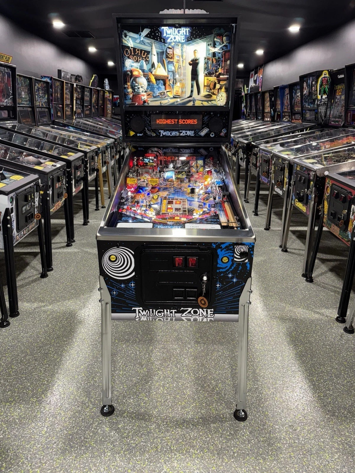 Twilight Zone Pinball Machine Bally 1993 LEDs Free Ship Orange County Pinballs